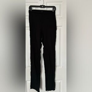 Reformation Black Stretchy Pants With Zipper Sz. Large